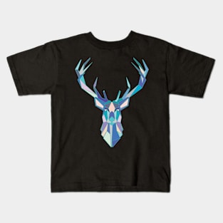 Geometric Polygonal Deer Kids T-Shirt